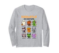 Funny Axolotl Witch Skeleton Vampire Exotic Pet Lover Long Sleeve T-Shirt