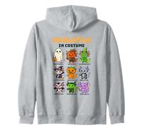 Funny Axolotl Witch Skeleton Vampire Exotic Pet Lover Zip Hoodie