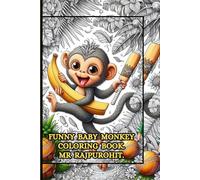 FUNNY BABY MONKEY COLORING BOOK.