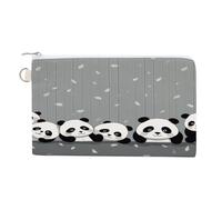 Funny Baby Panda Coin Purse with Zipper Coin Wallet Coin Pouch Canvas Change Purse Pouch Zero Wallet Coin Bag
