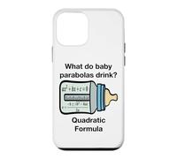 Funny Baby Parabolas Drink Quadratic Formula Math Teacher Case for iPhone 12 mini