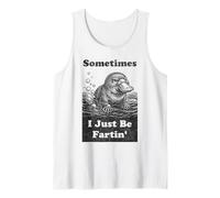 Funny Baby Platypus Farting Sometimes I Just Be Fartin' Tank Top