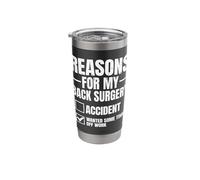 Funny Back Surgery Survivor Post Spine Surgery Stainless Steel Insulated Tumbler
