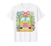 Funny Back to School School Bus Student First Day Adventure T-Shirt