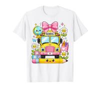 Funny Back to School School Bus Student First Day Adventure T-Shirt