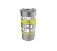 Funny Backend Developer Programmer Coder Shirt Stainless Steel Insulated Tumbler