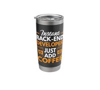 Funny Backend Developer Programmer Coder Shirt Stainless Steel Insulated Tumbler