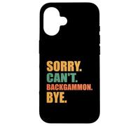 Funny Backgammon Sorry Can't Backgammon Board Game Mens Boys Case for iPhone 16
