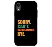 Funny Backgammon Sorry Can't Backgammon Board Game Mens Boys Case for iPhone XR