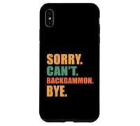 Funny Backgammon Sorry Can't Backgammon Board Game Mens Boys Case for iPhone XS Max