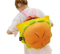 Funny Backpack | Mcdonalds Backpack | Fancy Cheeseburger Backpack, Plush Cheeseburger Shoulder Bags, 38x38x20Cm/14.96 X 14.96 X 7.87 Inch, Funny Kids Hamburger Design Bag