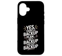 Funny Backup Plan for the Backup Wedding Planner Case for iPhone 16