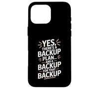 Funny Backup Plan for the Backup Wedding Planner Case for iPhone 16 Pro Max