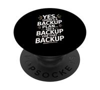 Funny Backup Plan for the Backup Wedding Planner PopSockets Adhesive PopGrip