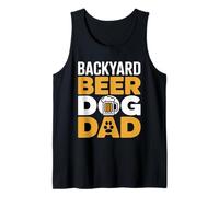 Funny Backyard Beer Dog Dad Fathers Day Love Tank Top