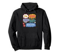 Funny Bacon Aesthetic Retro Pop Art for Food Lovers Pullover Hoodie
