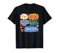 Funny Bacon Aesthetic Retro Pop Art for Food Lovers T-Shirt
