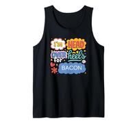 Funny Bacon Aesthetic Retro Pop Art for Food Lovers Tank Top