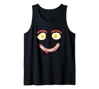 Funny Bacon Egg Sausage Breakfast Happy Smile Humor Foodie Tank Top