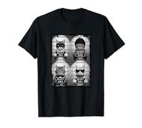 Funny Bad Cats Feline Mugshots T-Shirt