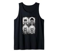 Funny Bad Cats Feline Mugshots Tank Top