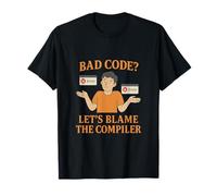 Funny Bad Code Compiler Graphic for Coder noveltys T-Shirt