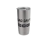 Funny Bad Day Ctrl Alt Del Computer Geek Tech Humor Stainless Steel Insulated Tumbler