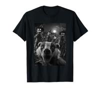 Funny Badger Selfie with Spooky Scarecrows Halloween Animal T-Shirt