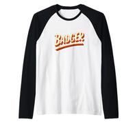 Funny Badger Speech Costume for Adults and Kids Raglan Baseball Tee
