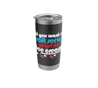 Funny Badminton If You Want A Soft Serve Go Get an Ice Cream Stainless Steel Insulated Tumbler