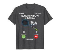 Funny Badminton is Calling for Badminton Lovers T-Shirt, Men, Dark Heather Grey, 4X-Large
