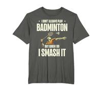 Funny Badminton Racket Lover Design T-Shirt