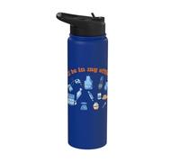 Funny Baker Baking Humor Bread Bakery Chef I'll Be in Office Stainless Steel Insulated Water Bottle