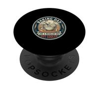 Funny Baking Dad Bread Cake Pastry Kitchen Father's Day PopSockets Adhesive PopGrip