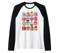 Funny Baking Delicious Cake Graphics Baker Pastry Raglan Baseball Tee