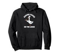 Funny Baking Goose On The Loose Pun Meme Baker Lover Bakery Pullover Hoodie