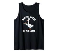 Funny Baking Goose On The Loose Pun Meme Baker Lover Bakery Tank Top