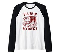 Funny Baking Kitchen Cook Chef T-Shirt I'll Be in My Office Raglan Baseball Tee