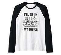 Funny Baking Kitchen Cook Chef T-Shirt I'll Be in My Office Raglan Baseball Tee