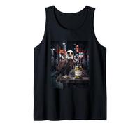 Funny Bald Eagle Eating Pickles Meme Men Women Tank Top