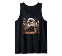 Funny Bald Eagle Eating Pickles Meme Men Women Tank Top