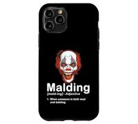 Funny Bald Guy Mad Clown Halloween Definition Case for iPhone 11 Pro