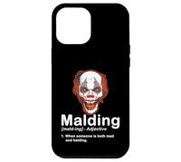 Funny Bald Guy Mad Clown Halloween Definition Case for iPhone 12 Pro Max