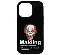 Funny Bald Guy Mad Clown Halloween Definition Case for iPhone 13 Pro