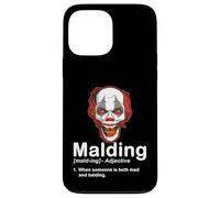 Funny Bald Guy Mad Clown Halloween Definition Case for iPhone 13 Pro Max