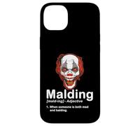 Funny Bald Guy Mad Clown Halloween Definition Case for iPhone 14 Plus