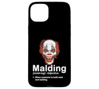 Funny Bald Guy Mad Clown Halloween Definition Case for iPhone 15 Plus