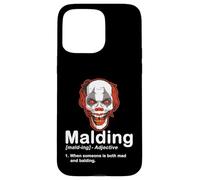 Funny Bald Guy Mad Clown Halloween Definition Case for iPhone 15 Pro Max