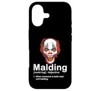 Funny Bald Guy Mad Clown Halloween Definition Case for iPhone 17