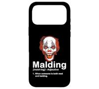 Funny Bald Guy Mad Clown Halloween Definition Case for iPhone 17 Pro Max
